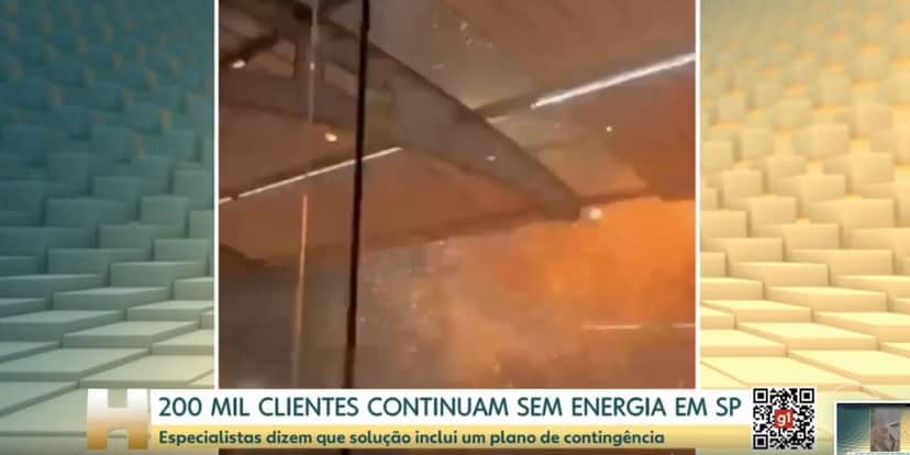 Chuvas em São Paulo (Foto: Reprodução / Jornal Hoje da Globo) Chuvas em São Paulo (Foto: Reprodução / Jornal Hoje da Globo)