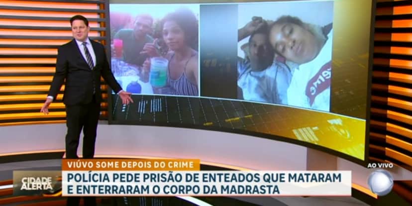 "Cidade Alerta" mostrou detalhes de assassinato de mulher no interior de São Paulo (Foto: Reprodução/Record) "Cidade Alerta" mostrou detalhes de assassinato de mulher no interior de São Paulo (Foto: Reprodução/Record)