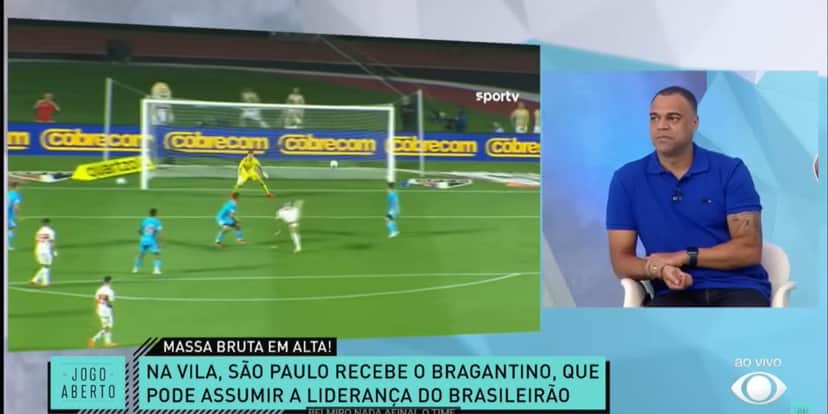 Denílson expõe situação do São Paulo no Jogo Aberto - Foto: Reprodução/Band Denílson expõe situação do São Paulo no Jogo Aberto - Foto: Reprodução/Band