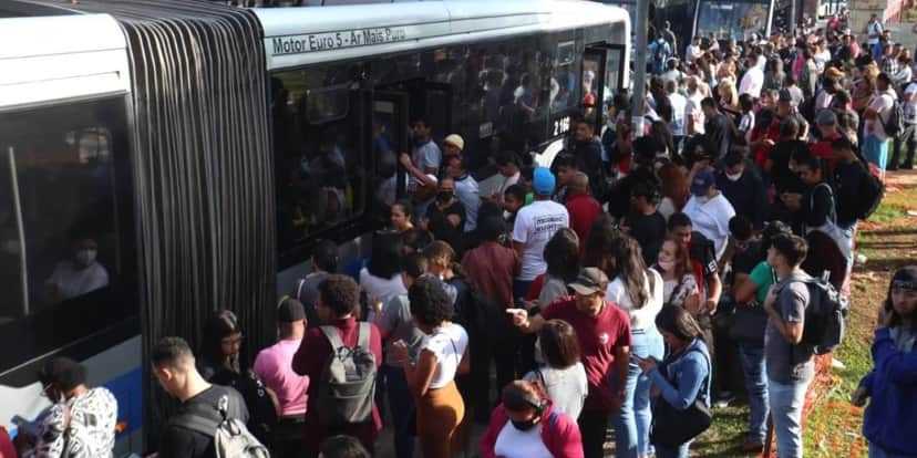 Assim fincou São Paulo na última greve (Reprodução: Internet) Assim fincou São Paulo na última greve (Reprodução: Internet)