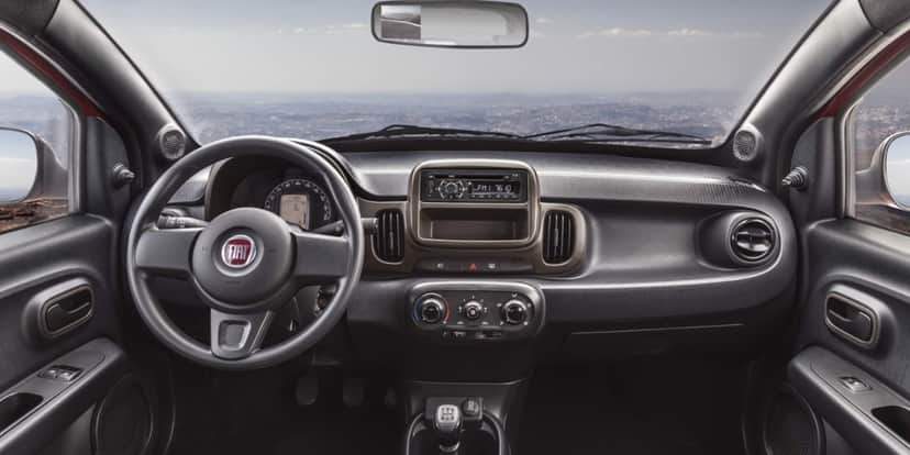 Interior do Fiat Mobi Like (Foto: Reprodução/Internet) Interior do Fiat Mobi Like (Foto: Reprodução/Internet)