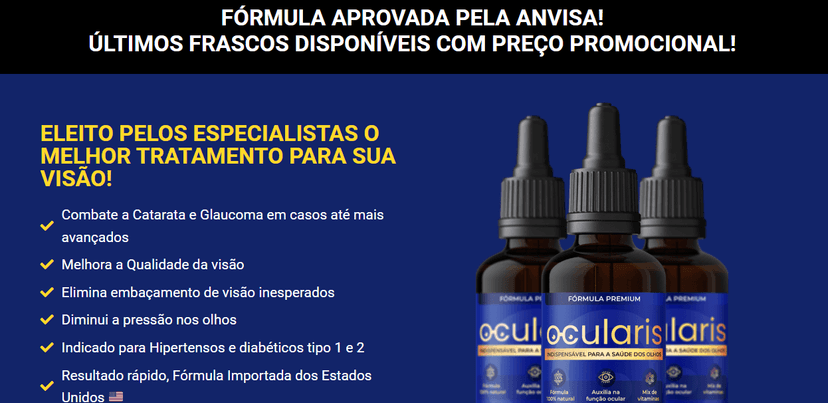 Ocularis mostra que produtos foram liberados pela Anvisa (Foto: Divulgação)