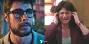 Hélio (Rafa Vitti) e Petra (Debora Ozório) em Terra e Paixão (Foto: Reprodução / Globo / Montagem TV Foco) Hélio (Rafa Vitti) e Petra (Debora Ozório) em Terra e Paixão (Foto: Reprodução / Globo / Montagem TV Foco)