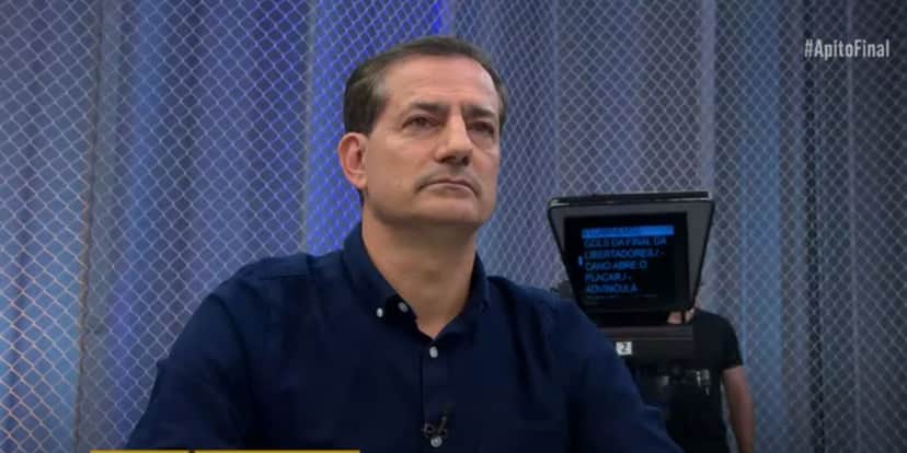 Sálvio Spínola foi o convidado da vez do Apito Final (Reprodução: Band) Sálvio Spínola foi o convidado da vez do Apito Final (Reprodução: Band)