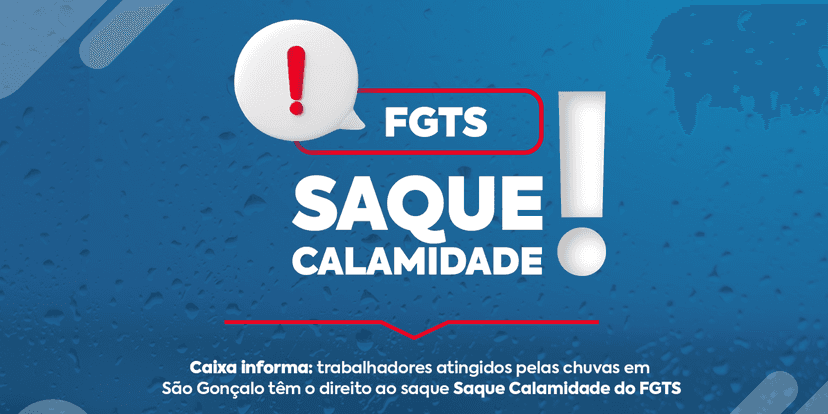 Saque calamidade (Foto: Reprodução, Prefeitura Municipal de São Gonçalo) Saque calamidade (Foto: Reprodução, Prefeitura Municipal de São Gonçalo)
