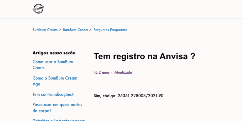Produto aprovado pela ANVISA (Reprodução/Internet) Produto aprovado pela ANVISA (Reprodução/Internet)