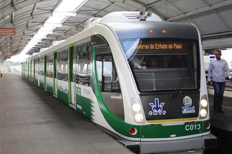 Metrô de Teresina. Foto: Reprodução/Internet Metrô de Teresina. Foto: Reprodução/Internet