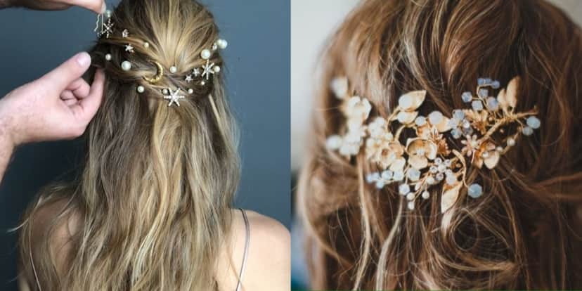 Cabelo com assesórios (Foto: Reprodução/ Internet) Cabelo com assesórios (Foto: Reprodução/ Internet)