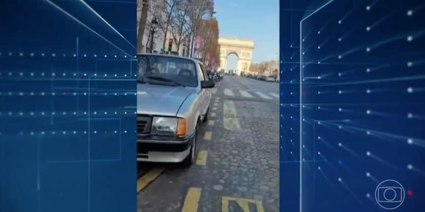 Chevette em Paris (Foto: Reprodução / Globo) Chevette em Paris (Foto: Reprodução / Globo)