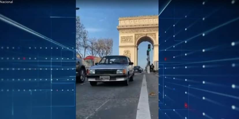 Chevette em Paris (Foto: Reprodução / Globo) Chevette em Paris (Foto: Reprodução / Globo)