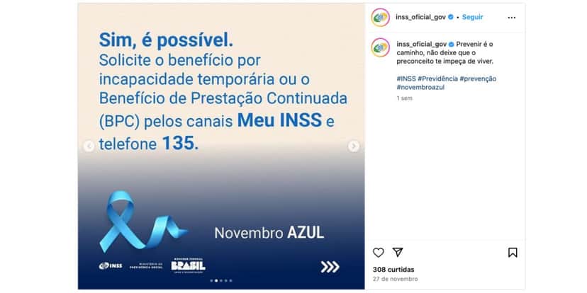 Comunicado sobre benefício para pessoas com câncer (Foto: Reprodução / Instagram) Comunicado sobre benefício para pessoas com câncer (Foto: Reprodução / Instagram)