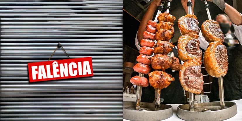 Falência de churrascaria (Foto: Reprodução, Montagem - TV foco) Falência de churrascaria (Foto: Reprodução, Montagem - TV foco)
