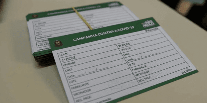 Documento: Passaporte de Vacina (Foto: Reprodução, G1) Documento: Passaporte de Vacina (Foto: Reprodução, G1)