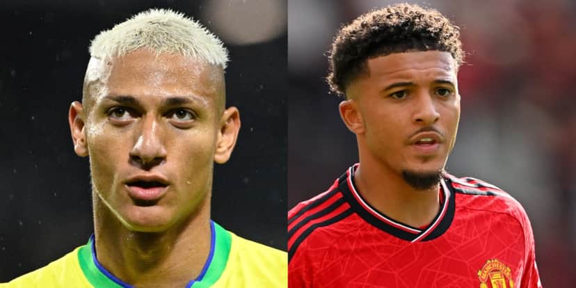 Richarlison e Jadon Sancho são um dos nomes que poderão ser substitutos de Neymar no Al Hilal - (Foto: Reprodução / Internet) Richarlison e Jadon Sancho são um dos nomes que poderão ser substitutos de Neymar no Al Hilal - (Foto: Reprodução / Internet)
