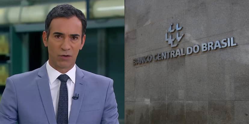 César Tralli fala do Banco Central no JH (Foto: Divulgação) César Tralli fala do Banco Central no JH (Foto: Divulgação)