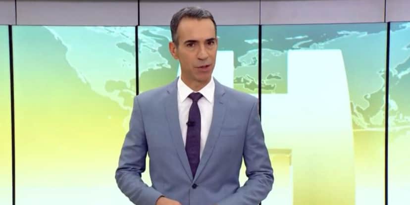 Cesar Tralli teve queda de audiência com o "Jornal Hoje" (Foto: Reprodução/TV Globo) Cesar Tralli teve queda de audiência com o "Jornal Hoje" (Foto: Reprodução/TV Globo)