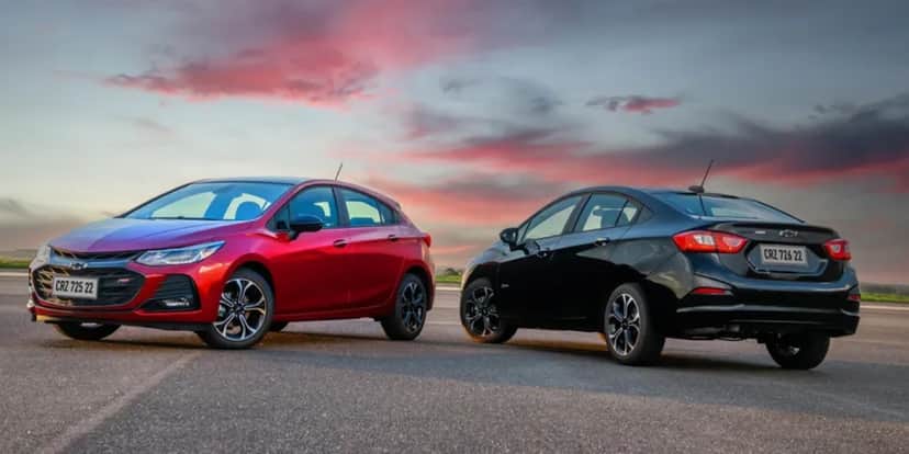 Adeus ao Cruze hatch e sedã em 2023 (Foto: Divulgação/Chevrolet) Adeus ao Cruze hatch e sedã em 2023 (Foto: Divulgação/Chevrolet)