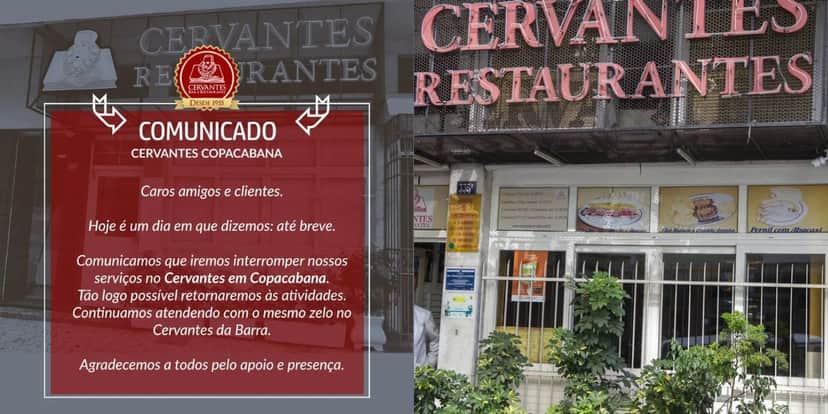 Comunicado do fechamento do restaurante (Reprodução: Montagem TV Foco) Comunicado do fechamento do restaurante (Reprodução: Montagem TV Foco)