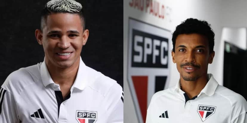Erick e Luíz Gustavo são dois reforços do São Paulo - Foto: Montagem Erick e Luíz Gustavo são dois reforços do São Paulo - Foto: Montagem