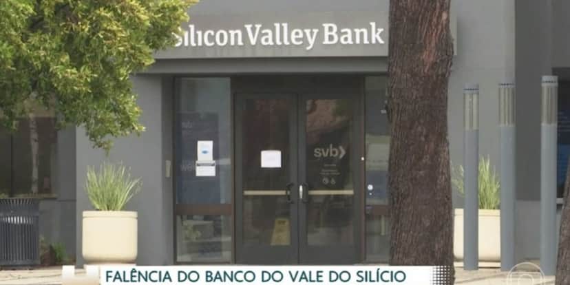 Falência do Silicon Valle Bank (Foto: Reprodução/TV Globo) Falência do Silicon Valle Bank (Foto: Reprodução/TV Globo)