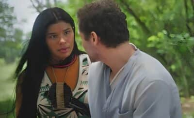 Iraê (Suyane Moreira) e Vinícius (Paulo Rocha) em Terra e Paixão (Foto: Reprodução / Globo) Iraê (Suyane Moreira) e Vinícius (Paulo Rocha) em Terra e Paixão (Foto: Reprodução / Globo)