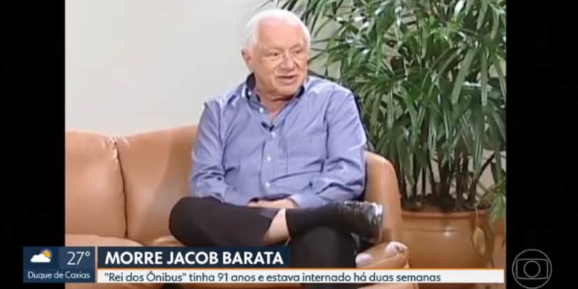 A Globo confirmou a morte de Jacob Barata (Reprodução: Globo) A Globo confirmou a morte de Jacob Barata (Reprodução: Globo)