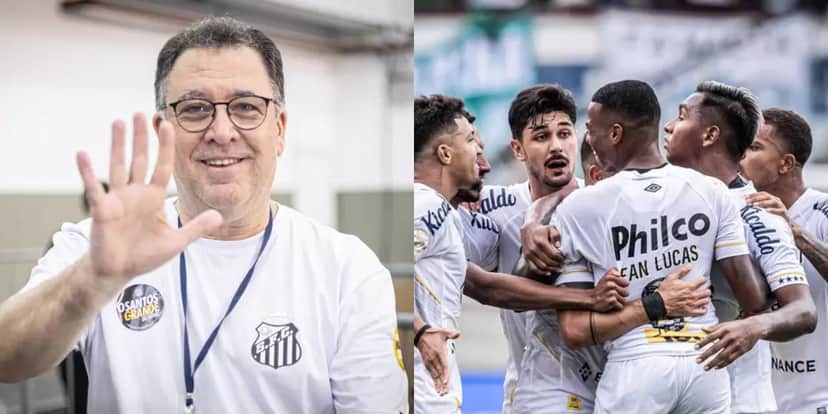 Presidente do Santos, Marcelo Teixeira, fecha com mais um (Foto: Divulgação) Presidente do Santos, Marcelo Teixeira, fecha com mais um (Foto: Divulgação)