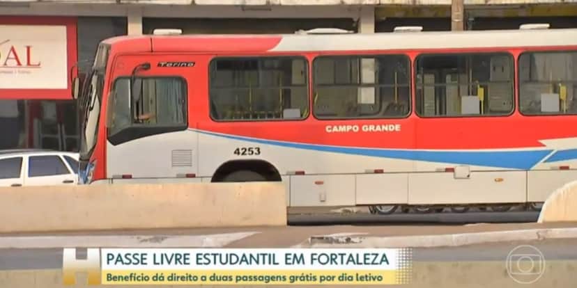 "Jornal Hoje" revelou transporte de graça a estudantes de Fortaleza (Foto: Reprodução/TV Globo) "Jornal Hoje" revelou transporte de graça a estudantes de Fortaleza (Foto: Reprodução/TV Globo)