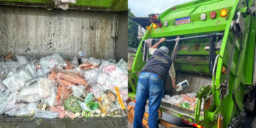 Os alimentos estavam sendo utilizados na preparação de refeições - Foto: Internet Os alimentos estavam sendo utilizados na preparação de refeições - Foto: Internet