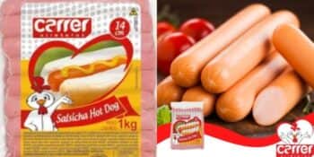 Salsicha Hot Dog Resfriada da marca Carrer (Foto: Reprodução/ Internet) Salsicha Hot Dog Resfriada da marca Carrer (Foto: Reprodução/ Internet)