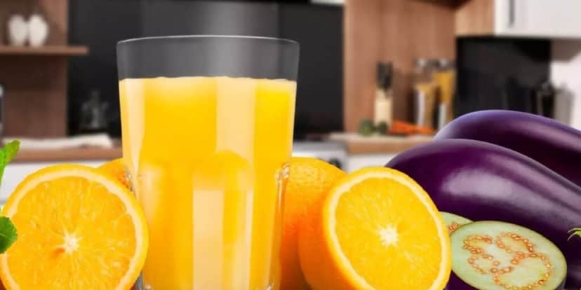 Suco de laranja com berinjela (Foto: Reprodução/ Internet) Suco de laranja com berinjela (Foto: Reprodução/ Internet)