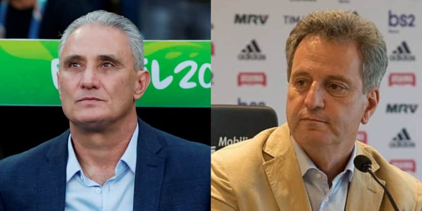 Técnico Tite e presidente Landim - (Foto: Reprodução / Internet) Técnico Tite e presidente Landim - (Foto: Reprodução / Internet)