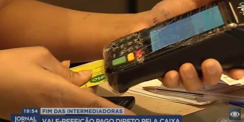 Vale-Refeição pode começar a ser pago pela Caixa (Reprodução: Band) Vale-Refeição pode começar a ser pago pela Caixa (Reprodução: Band)