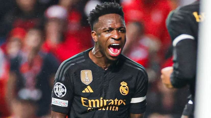 Vini Jr. é o Camisa 7 do Real Madrid (Foto: Divulgação) Vini Jr. é o Camisa 7 do Real Madrid (Foto: Divulgação)