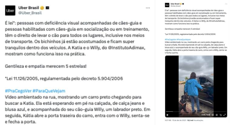 Anúncio da Uber (Foto: Reprodução / Twitter) Anúncio da Uber (Foto: Reprodução / Twitter)