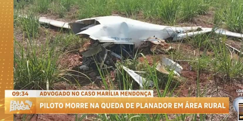 Queda de avião (Foto: Reprodução / Fala Brasil da Record) Queda de avião (Foto: Reprodução / Fala Brasil da Record)