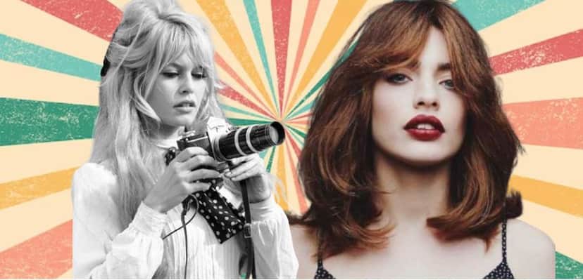 O corte de cabelo estilo Curtain Bangs, muito característico dos anos 70 também está de volta (Foto Reprodução/Montagem/Tv Foco) O corte de cabelo estilo Curtain Bangs, muito característico dos anos 70 também está de volta (Foto Reprodução/Montagem/Tv Foco)