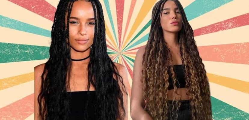 Tranças estilo Gipsy braids estarão em alta em 2024 (Foto Reprodução/Internet) Tranças estilo Gipsy braids estarão em alta em 2024 (Foto Reprodução/Internet)