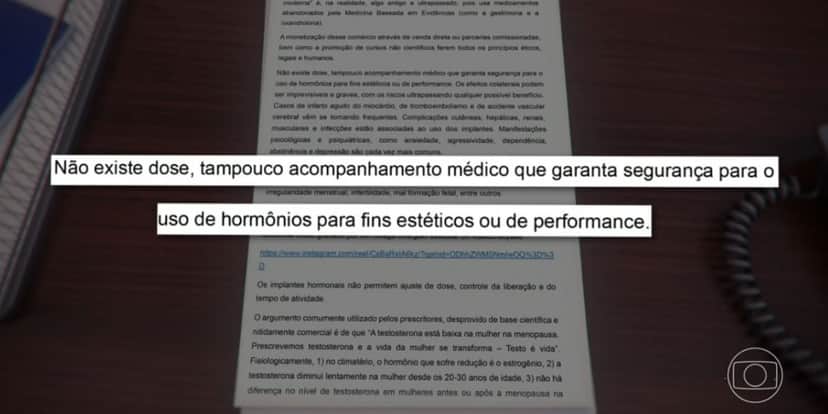 Carta aberta para Anvisa (Foto: Reprodução / Globo)