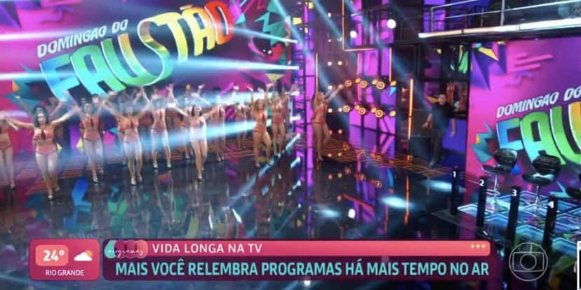 Faustão em extinto Domingão (Foto: Reprodução / Globo) Faustão em extinto Domingão (Foto: Reprodução / Globo)