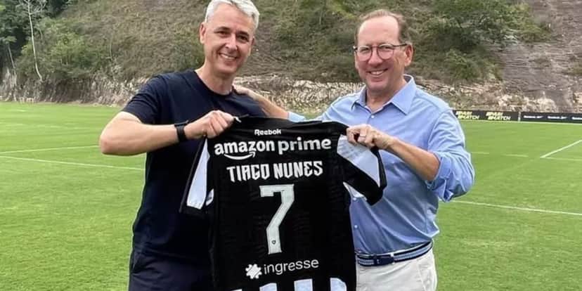 Tiago Nunes quando era técnico do Botafogo - Foto: Divulgação Botafogo TV Tiago Nunes quando era técnico do Botafogo - Foto: Divulgação Botafogo TV