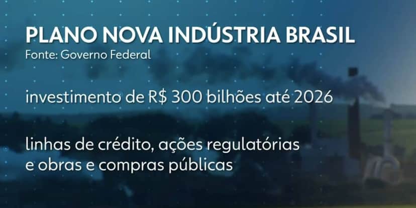 Plano nova indústria (Foto: Reprodução / Jornal Nacional / Globo) Plano nova indústria (Foto: Reprodução / Jornal Nacional / Globo)