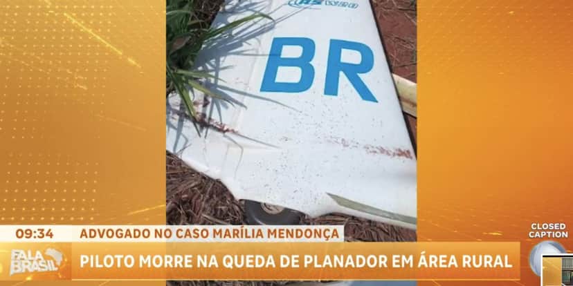 Queda de avião (Foto: Reprodução / Fala Brasil da Record) Queda de avião (Foto: Reprodução / Fala Brasil da Record)