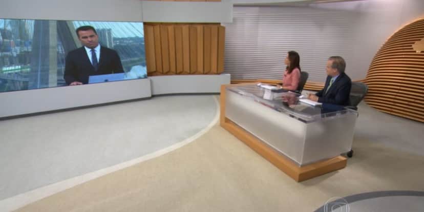 Ana Paula Araújo e Chico Pinheiro no comando do Bom Dia Brasil (Reprodução: Globo) Ana Paula Araújo e Chico Pinheiro no comando do Bom Dia Brasil (Reprodução: Globo)