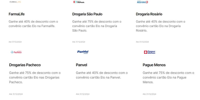 Algumas das farmácias que oferecem os descontos (Reprodução: Internet) Algumas das farmácias que oferecem os descontos (Reprodução: Internet)