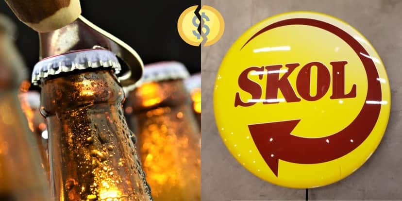 Cerveja e marca da Skol (Foto: Reprodução / Internet / Montagem TV Foco) Cerveja e marca da Skol (Foto: Reprodução / Internet / Montagem TV Foco)