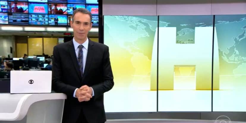 César Tralli comanda todas as tardes o Jornal Hoje (Reprodução: Globo) César Tralli comanda todas as tardes o Jornal Hoje (Reprodução: Globo)
