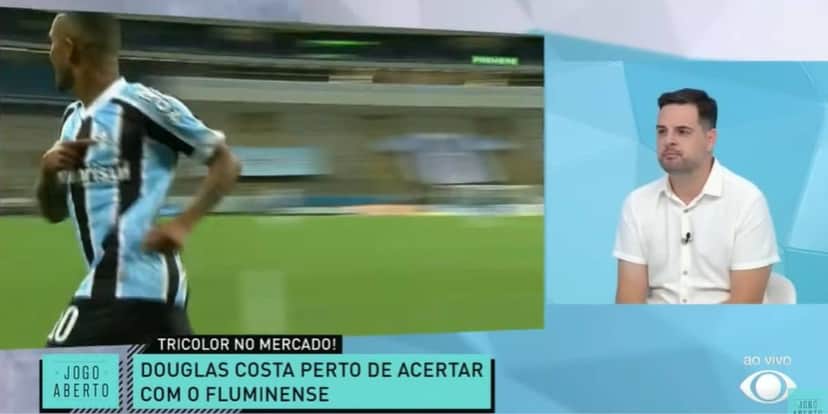 Chico Garcia lamentou a passagem do atacante pelo Grêmio (Reprodução: Band) Chico Garcia lamentou a passagem do atacante pelo Grêmio (Reprodução: Band)