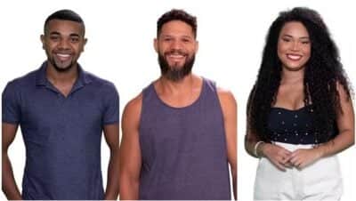 Davi, Juninho e Thalyta estão no segundo Paredão do BBB24 (Foto: Reprodução / Globo) Davi, Juninho e Thalyta estão no segundo Paredão do BBB24 (Foto: Reprodução / Globo)