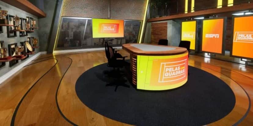 Novo estúdio da ESPN, onde ficava localizada a TV Tupi (Reprodução: Internet)